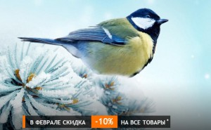Скидка 10% в феврале на все товары ассортимента компании "Русский мастер"